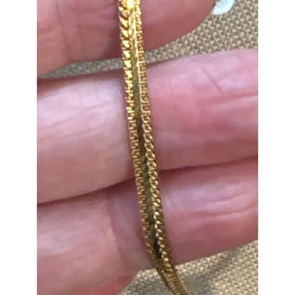 Vintage Gold Tone Filigree Flower Pendant Necklace Statement Floral
